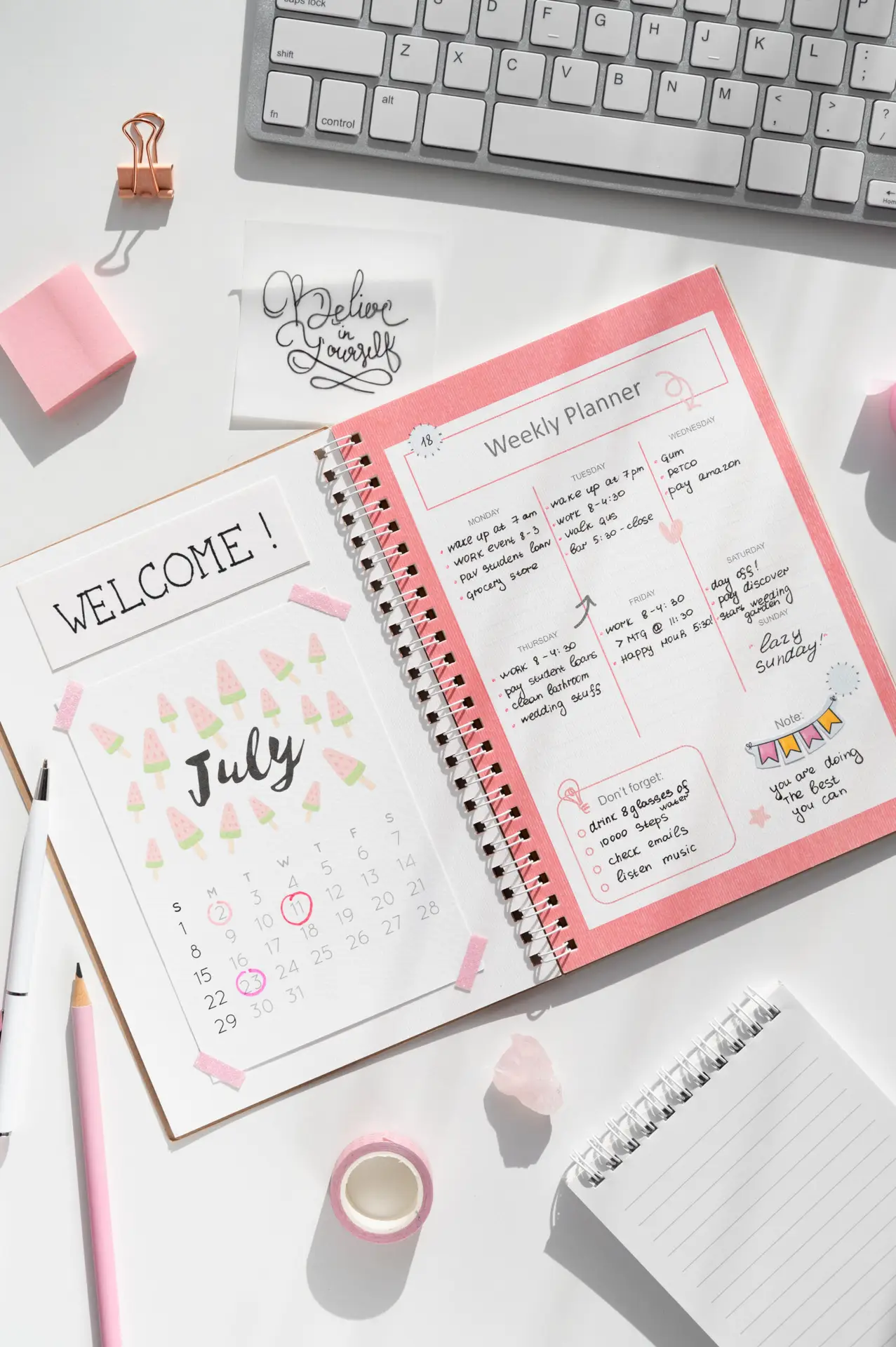 Home Excel monthly calendar template editable